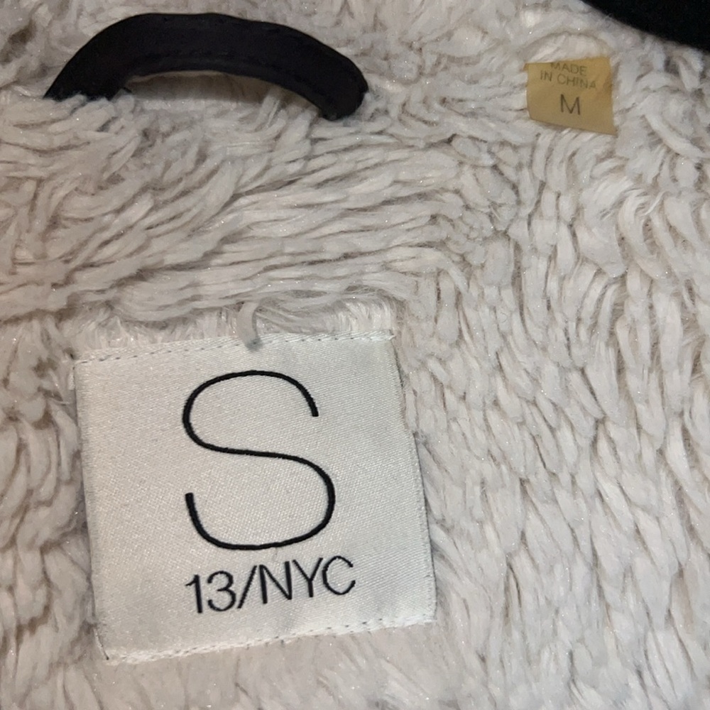 S13/NYC Army Sherpa Lined Parka with Faux Fur Hood - Picture 6 of 10